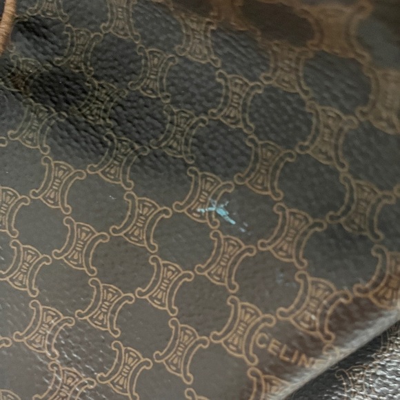 CELINE Vintage Macadam Canvas Travel Duffle Leather Trim and Clochette - Picture 16 of 16